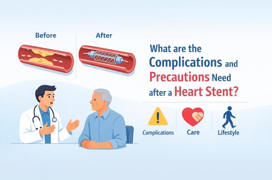 What are the Complications and Precautions Need after a Heart Stent?